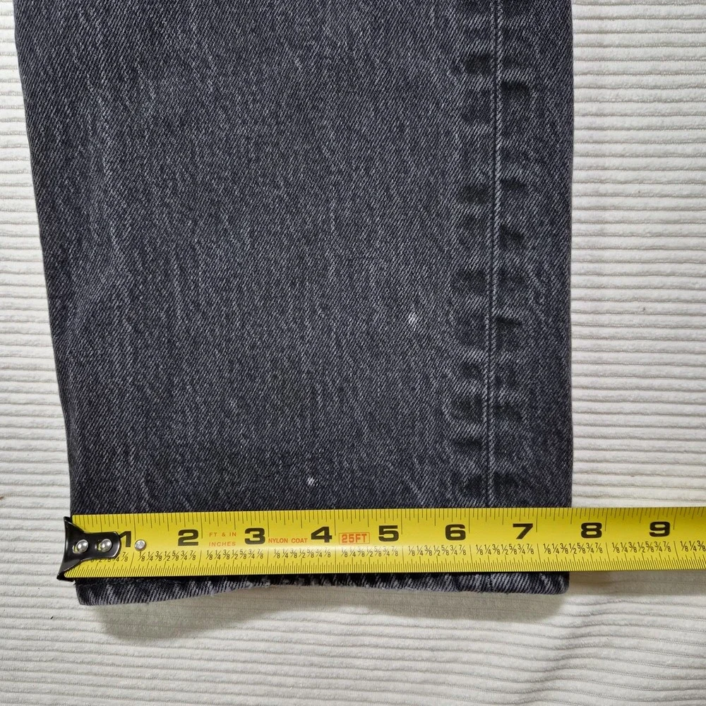 Levi Strauss 501 38x34 Distressed‎ Mens Jeans Black/gray Wash